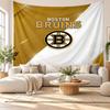 Boston Bruins Wall Tapestry, Soft Fabric Wall Hanging, Decorative Backdrop For Bedroom Home Wall Art