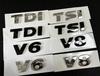 1ks 3D ABS vysoká kvalita V6 V8 TDI TSI auto Písmeno Zadní kufr Samolepky Znak odznak nálepka Samolepka styling