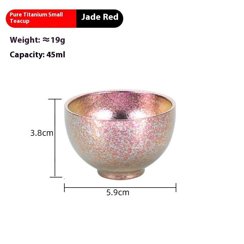 Pure Titanium Small Tea Cup Coffee For Outdoor Portable Camping Coffee And Tea Tableware Brewing Hiking Tea Cup Teapot