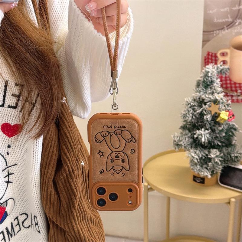 Cartoon Fun Jellycat Phone Case for iPhone 14, 15, 16 Pro Max, 17 Trendy Cover