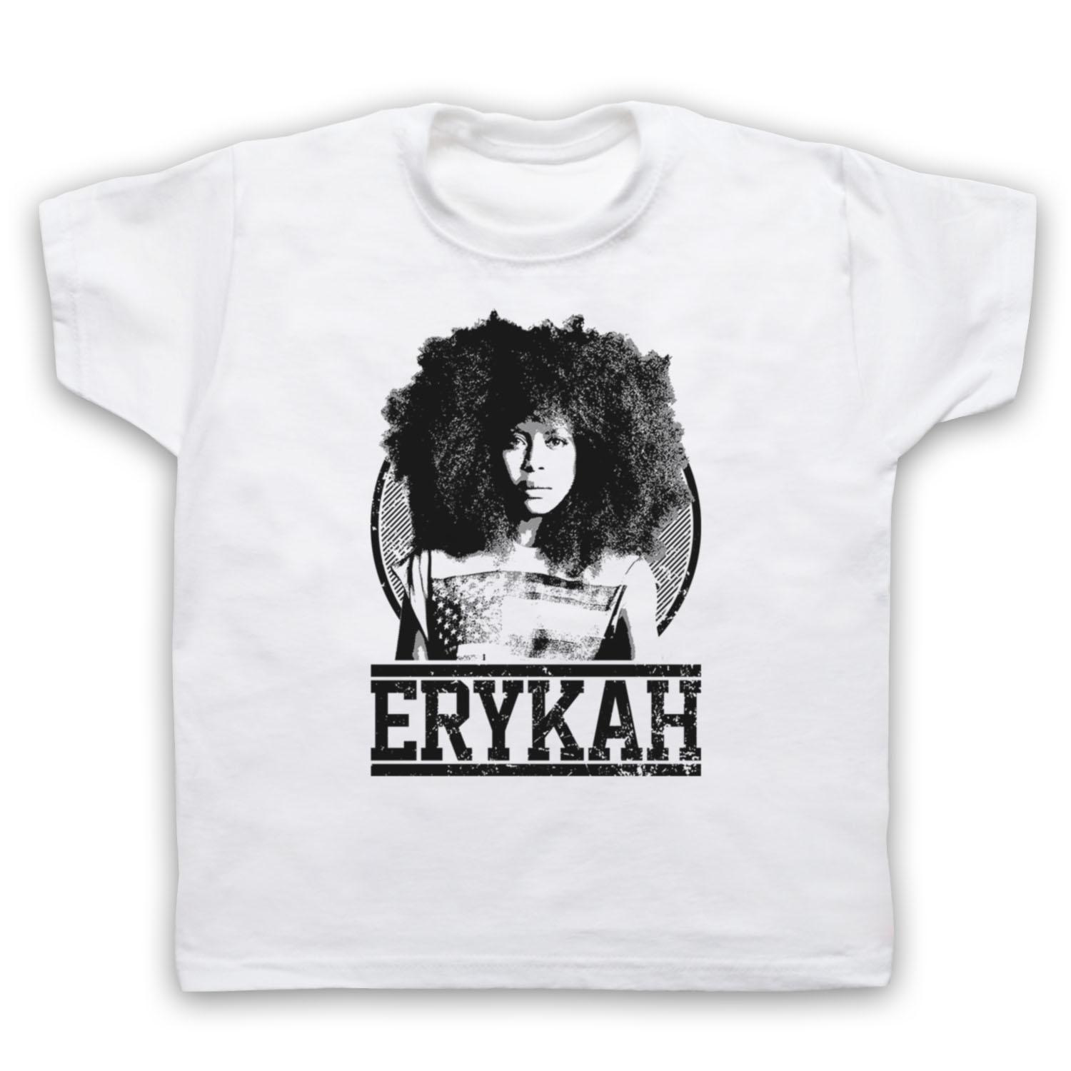 

ERYKAH BADU TRIBUTE SOUL R&B FUNK SINGER DJ UNOFFICIAL KIDS CHILDS T-shirt 130
