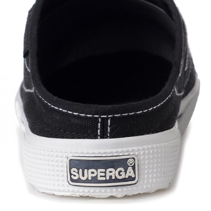 Superga S7112mw951 Superga 3061 Stitch Mule Black White