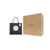 Coach Dempsey 22 Classic Monogram Canvas Tote Bag Women Tote Bags Denim-Blue White C8582-IMDEI