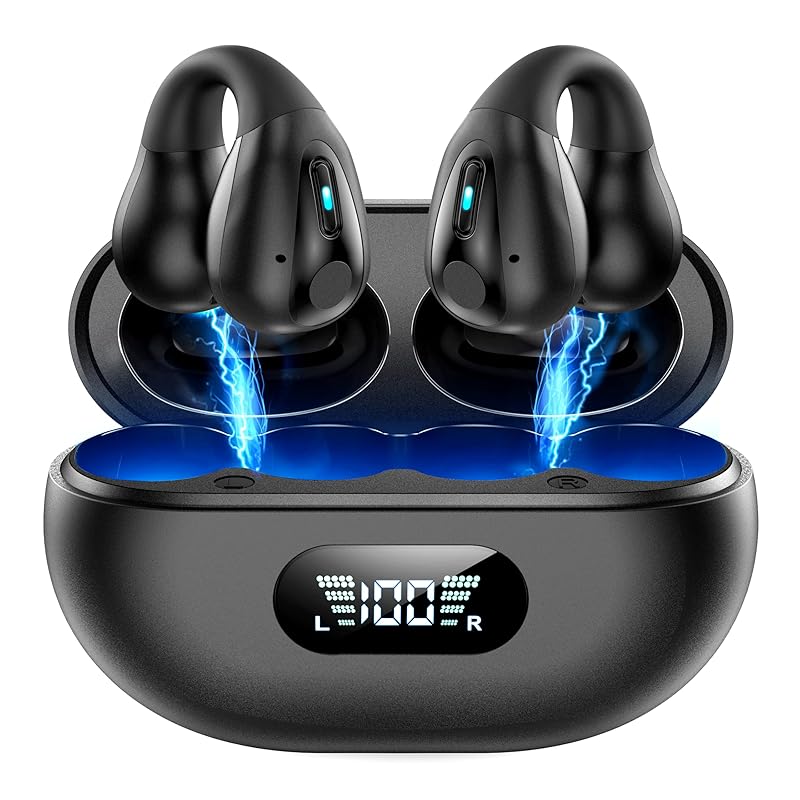 

Wireless Earphones Bluetooth Earphones Sports Type Wireless Earphones Earphones Wireless Charging Compatible with Dual LED Power Display Waterproof