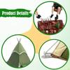 1:64 Scale Miniature Camping Figure Set Realistic Scene Props Tiny People with Tent for