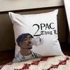 2PPAC Tupac SShakur Kissenbezug Wendbar Weich Strapazierfähig Kissenhülle Zuhause Auto Mehrzwecknutzung für täglichen Komfort