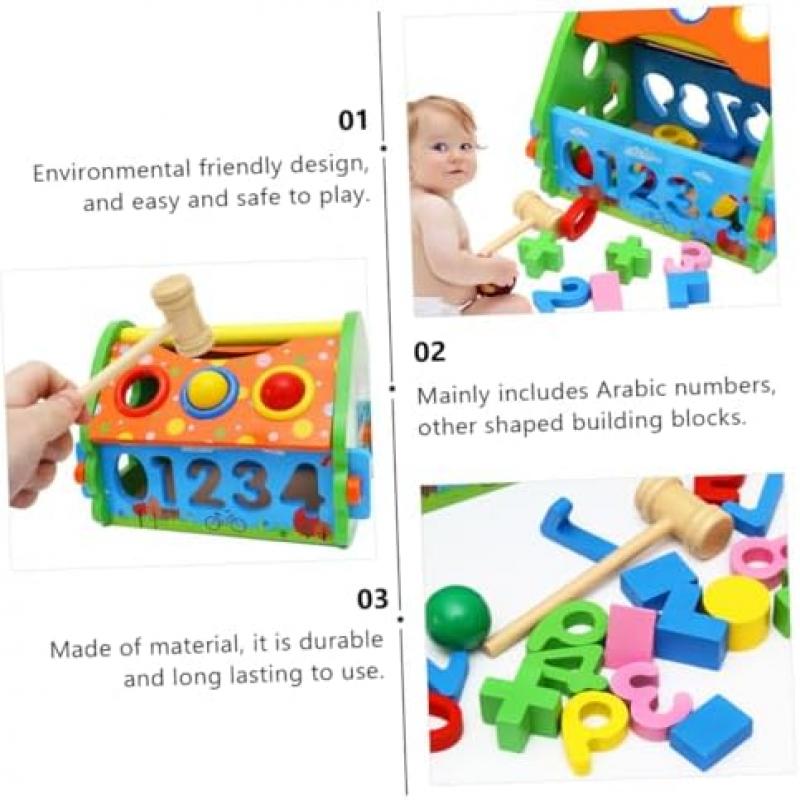 BESPORTBLE Lernspielzeug für Kinder, abnehmbares Spielbrett, Formenerkennung, Spielzeug zur frühkindlichen Entwicklung, farbenfrohes Kinderspielzeug