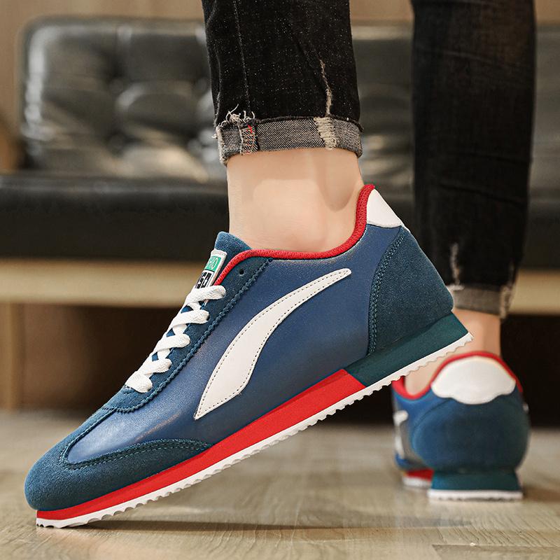 Fashion Blue Trendy Sneakers Men Designer Casual Athletic Shoes Men's Sports Shoes Breathable Flats Trainers Men Walking Sneaker