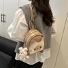 Toast Cat Mini Backpack Pu Streetwear Girl Travel Cute Small Bag With Zipper Closure For Daily Use