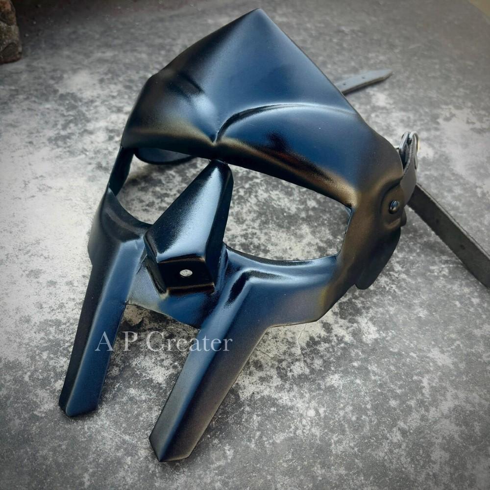 

Маска MF Doom Гладиатор Mad-villain 18G Сталь Латунь Лицевая броня Средневековый шлем M аэро