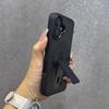 Matte For Magsafe Magnetic Stand Invisible Support Case For iPhone 17 Air 16 E 15 14 13 12 11Pro Max Plus Translucent Hard Cover