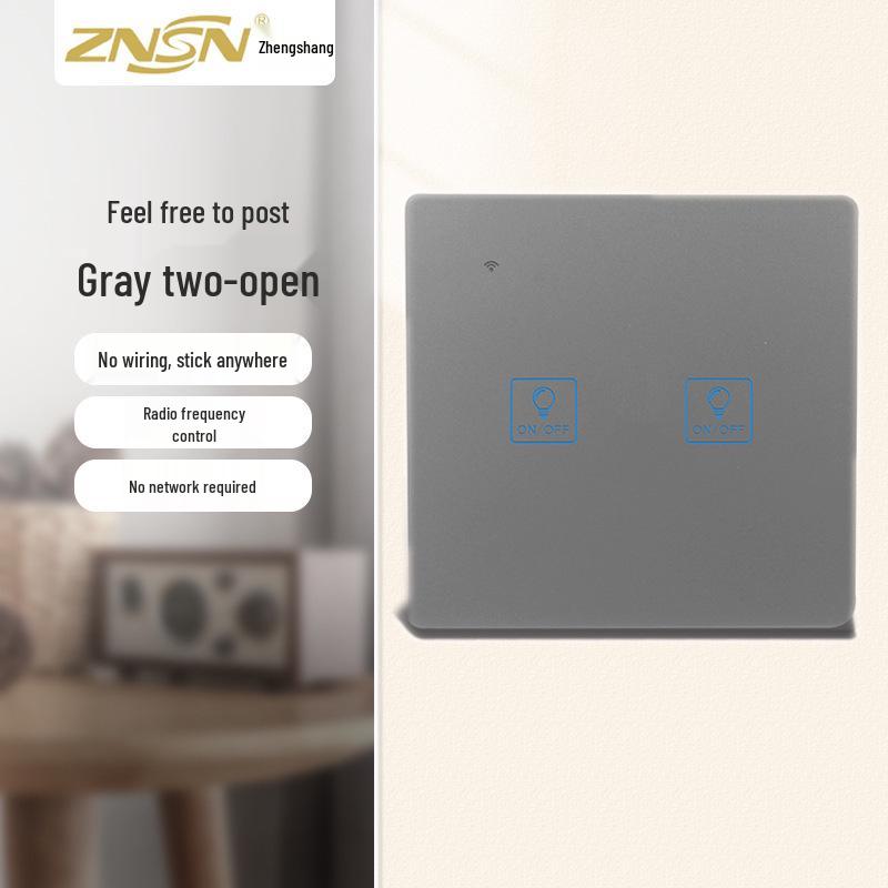 Zhengshang C3 Smart Graffiti Switch: WiFi+RF, Voice Control, EU Standard, Alexa & Google Compatible.