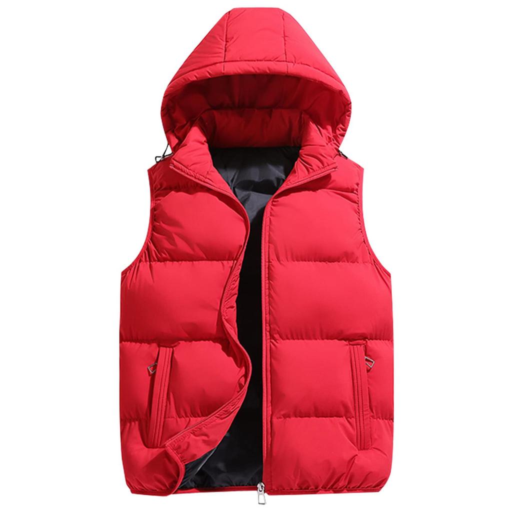 Pánská péřová vesta Zimní zateplená outdoorová vesta Zesílená bunda bez rukávů