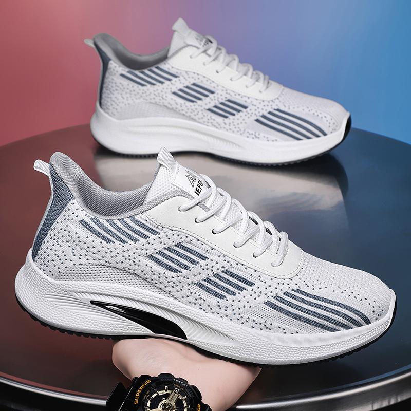 Men's 2025 New Summer Breathable Mesh Sports Shoes Fashionable and Simple Casual Shoes Barefoot and Flat Fitness Running Shoes