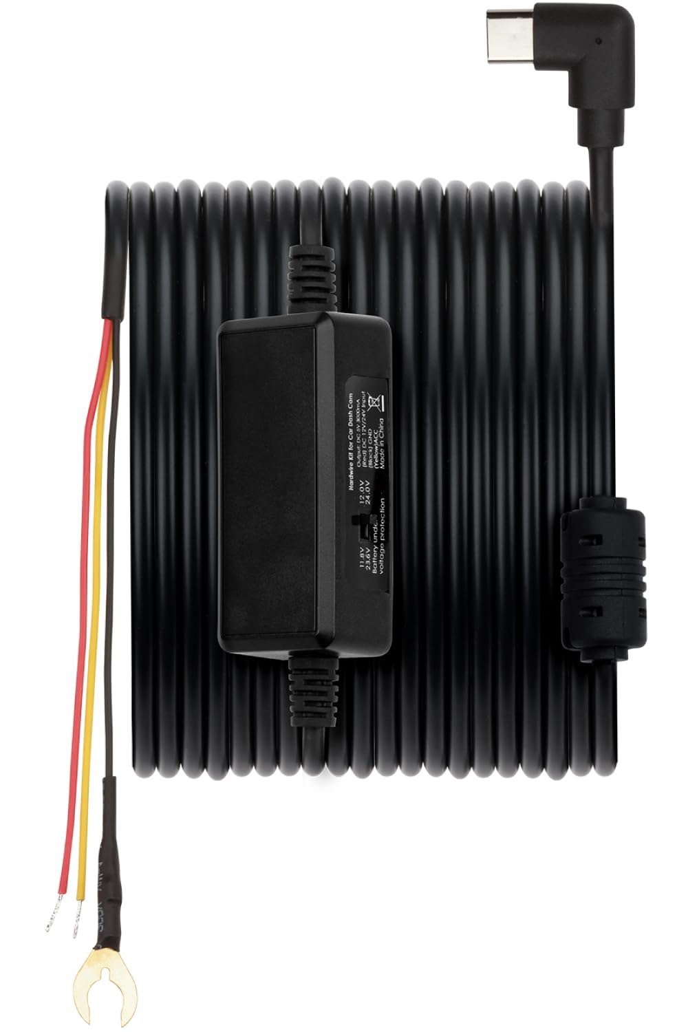 

Mio PC-1 Dash Cam DR40 Dedicated Optional Straight Wiring Cord for Parking Monitoring Parking Mode Cable чёрный