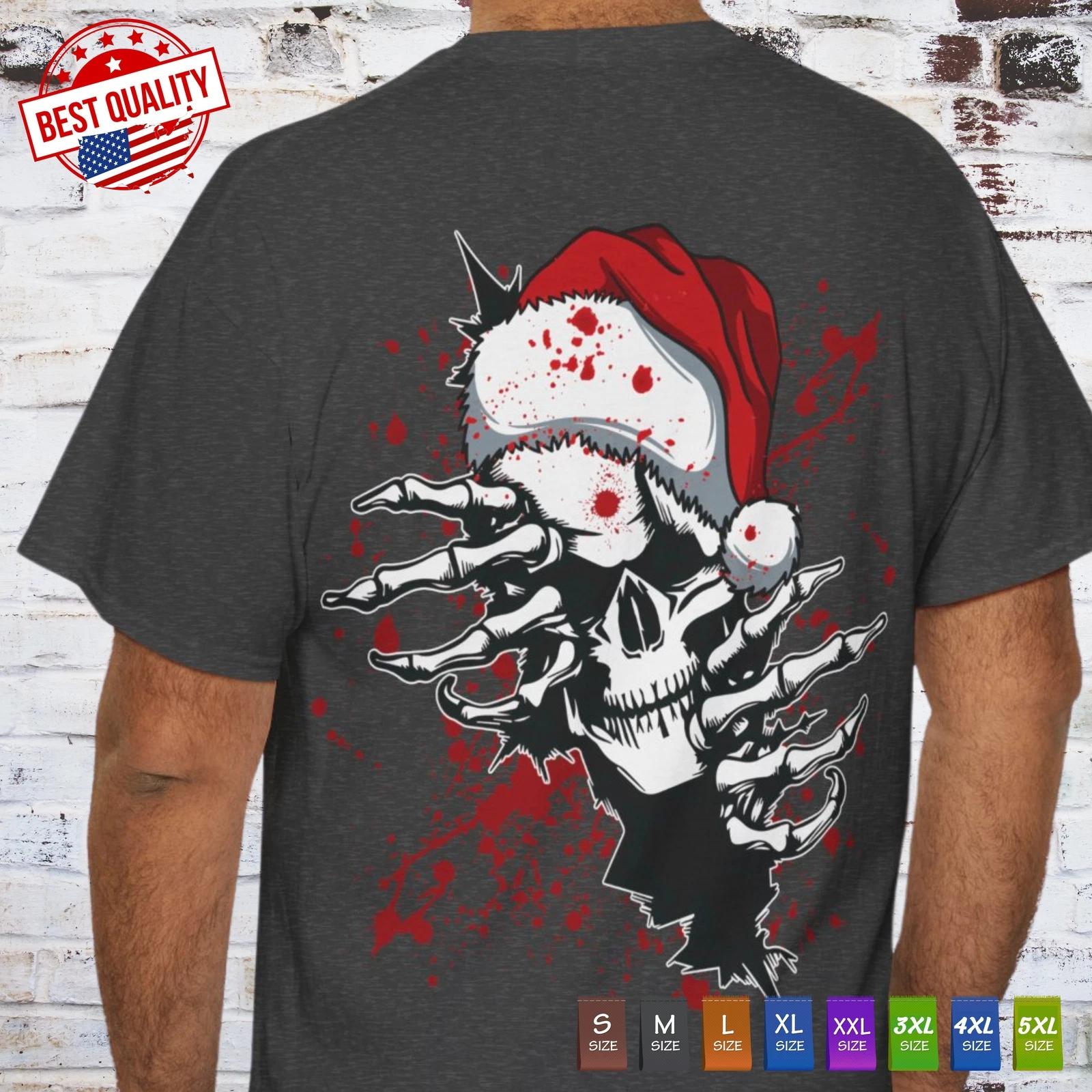 

Hot Deal Skull Christmas T Shirt Funny Skeleton Gift Tee Clothing Party Xmas 2XL