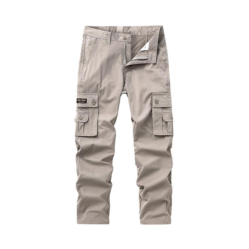 

Men s Straight-leg Cargo Pants with Multiple Pockets for Outdoor Wear Casual Workwear Cargo Pants Multi-pocket Straight Leg Outdoor Trousers 30 хаки