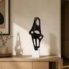 Abstract Sculpture with Marble Base Elegant Openwork Metal Stylish