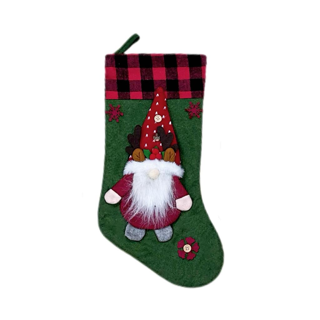 2025 Christmas Faceless Doll Stocking Pendant and Santa Gift Bags for Kids