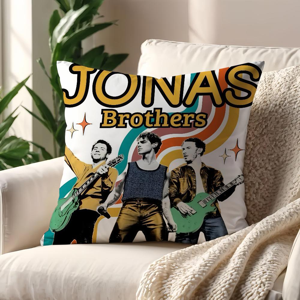 Band JJonas BBrothers Cool Cushion Cover For Pillow Printing Sofa Decoration Home Car Room Coffee Shop Office NordicSimplicity