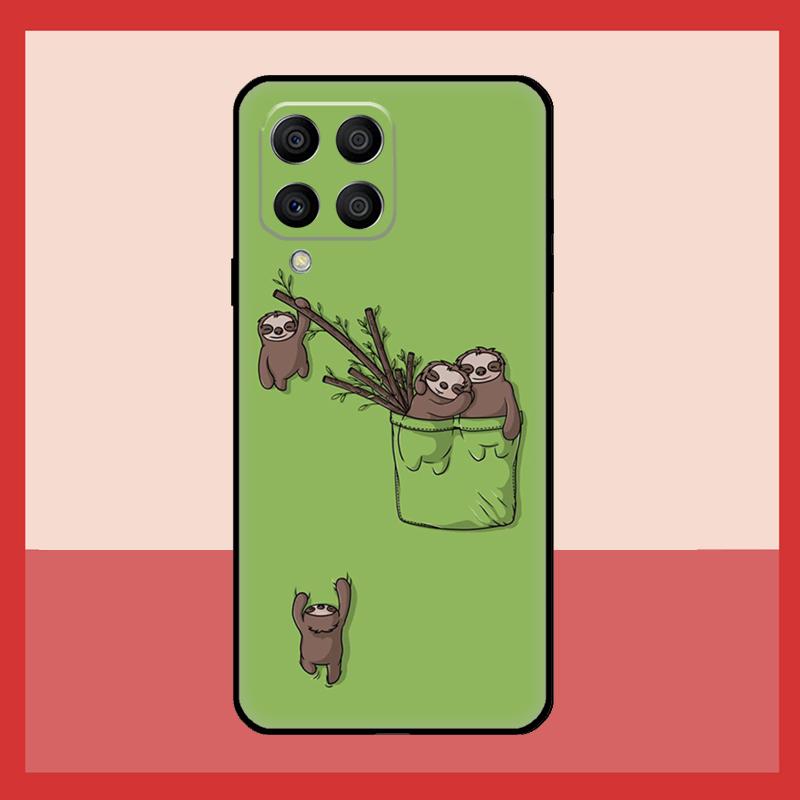 Funny Sloth Case For Samsung Galaxy M12 M52 M06 M16 M36 M56 M33 M15 M55 M31 M13 M14 M53 M32 M35 M34 M54