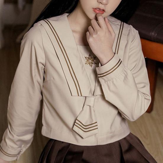 

Матросская униформа с длинными/короткими рукавами, эластичная юбка, японский стиль, студенческий костюм