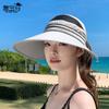 Summer eaves breathable sun hat children outdoor cycling sun hat versatile fashion show face small empty top hat