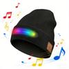 Unisex Musical Hat for Teens Girls Boys Flashlight Cap Knitted Winter Hat with Lights Sports Costume Props Skull Cap