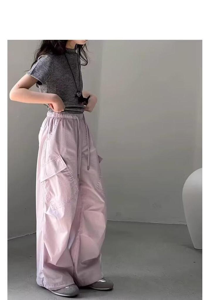 2026 Trendy Girls’ Summer Loose Overalls - Stylish Casual Pants