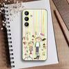 F-Charlie and Lola Cartoon Phone Case For Samsung Galaxy A73,21,22,32,71,53,52,51,80,5G Soft Black Cover