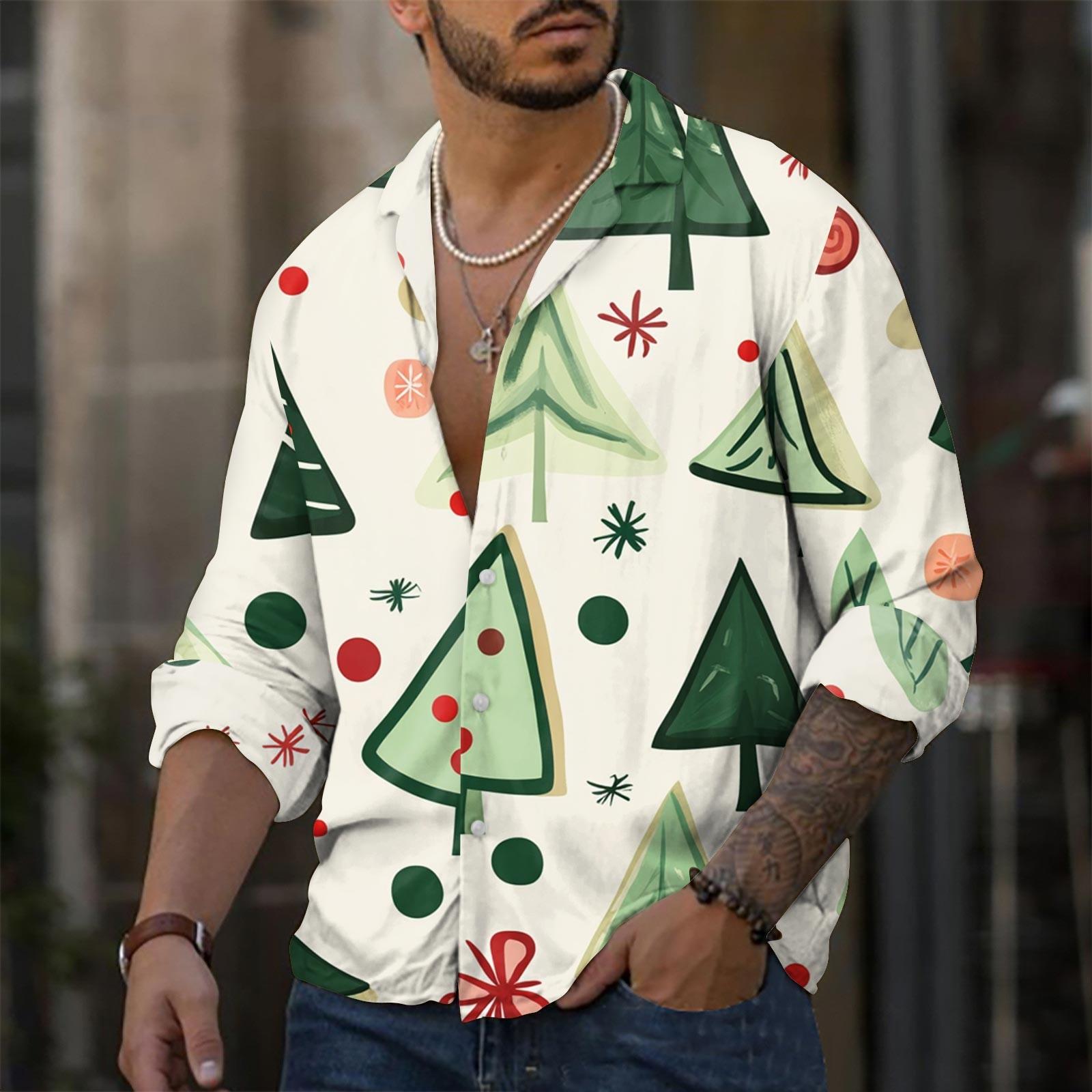 

Мужская повседневная свободная рубашка с длинными рукавами, модная рубашка с лацканами, топ XL белый