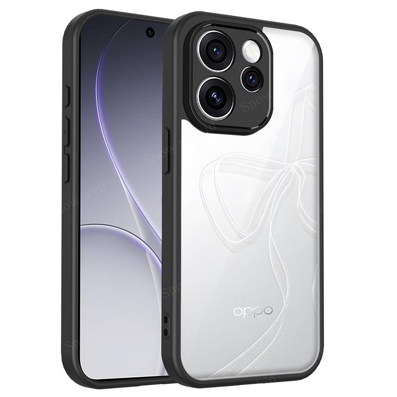 Transparent Silicone Case For Oppo Reno 15 Reno15 Pro F FS mini Max 15F 15C 15FS Reno15F PC Back TPU Bumper Phone Cases Cover