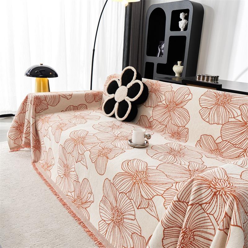 Chenier Premium Style Light Luxury Sofa Cover Towel Universal In All Seasons, Anti-cat Scratch Sofa Blanket Full Cover Cloth Towel One Piece