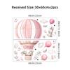 Large Wall Stickers for Kids Room Living Room Nursery Decoration Children Wall Decals Cartoon Cute Rabbit Hot Air Balloon Clouds