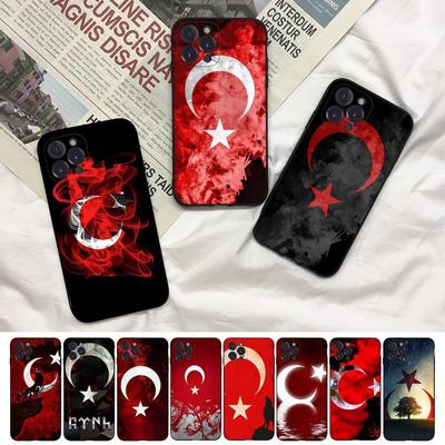 Turkey Flag Phone Case For Iphone 8 7 6 6s Plus X Se 2020 Xr Xs 14 11 12 13 Mini Pro Max Mobile Case
