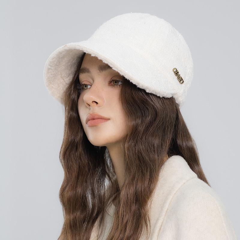 Zhao Ruth fisherman's hat children's autumn and winter new velvet wide-brimmed thermal cap versatile and small face