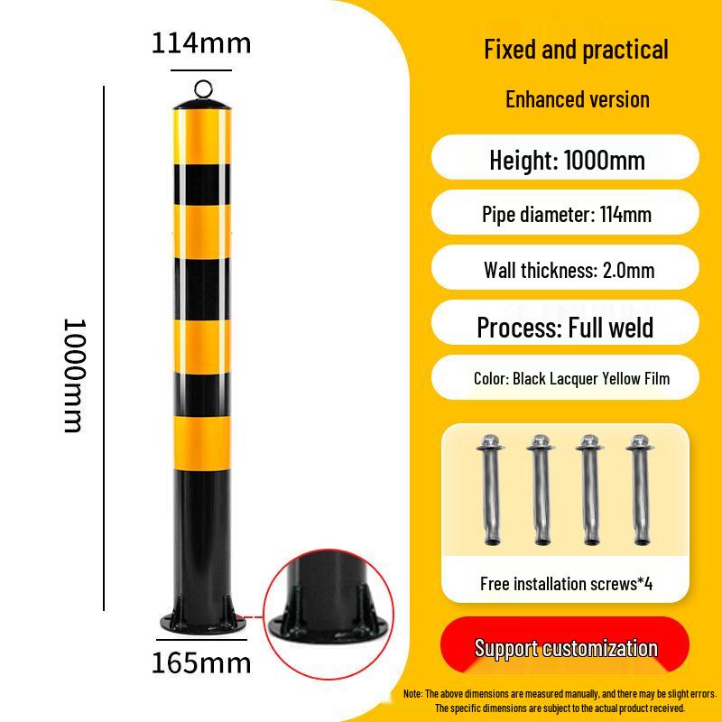 Reflective Anti-Collision Car Stopper Steel Warning Post