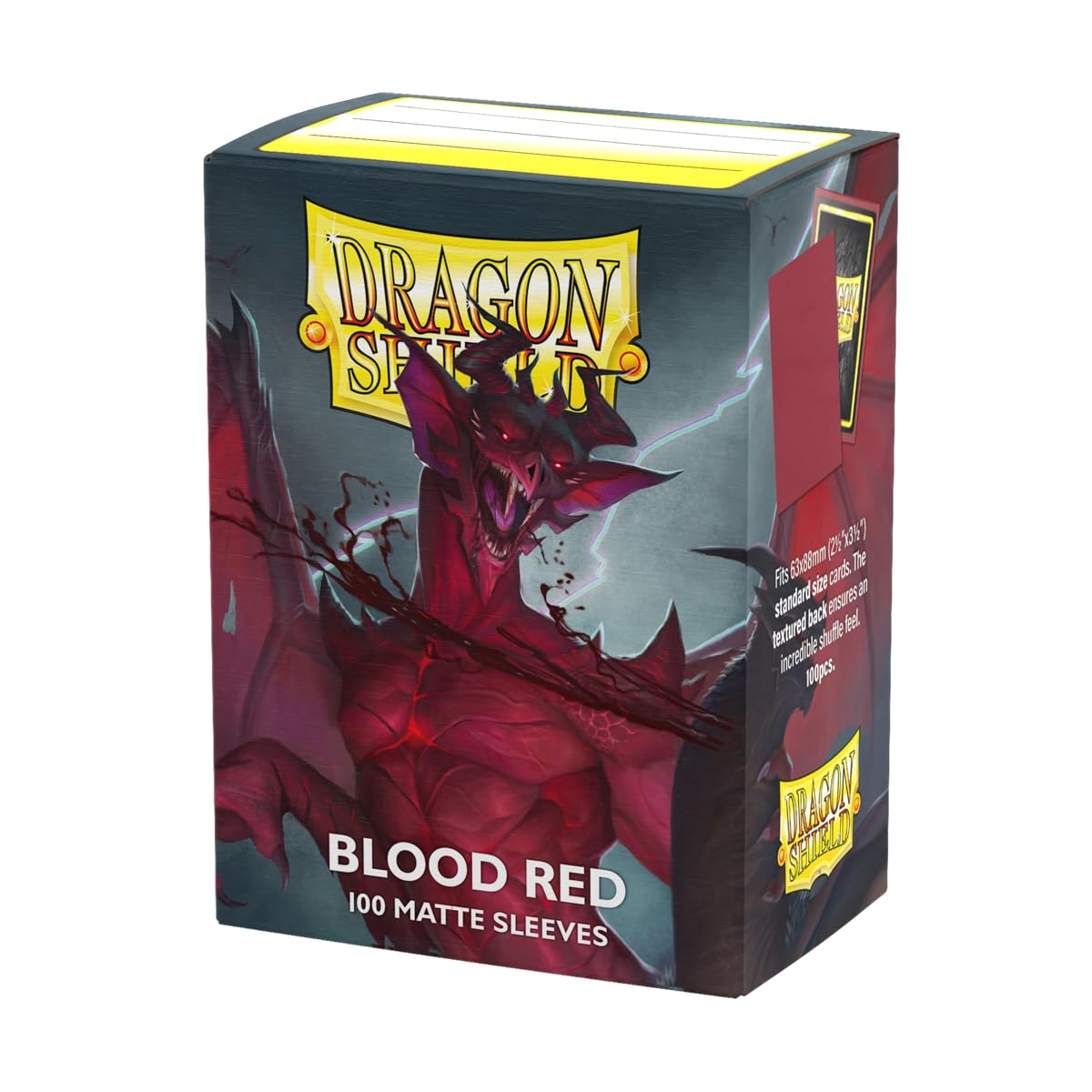 

Dragon Shield Matte Standard Blood 100 Sleeves, Size, Red, Sleeves, AT-11050