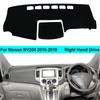 For Nissan NV200 2010 - 2018 LHD RHD 2 Layers Car Dashboard Cover Carpet Cape Rug Pad Carpet Dashmat Sun Shade Pad 2017 2016