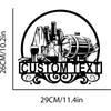 Custom Metal Wall Art, Personalized Home Decor, Wine Name Sign, Metal Logo Wall Decor