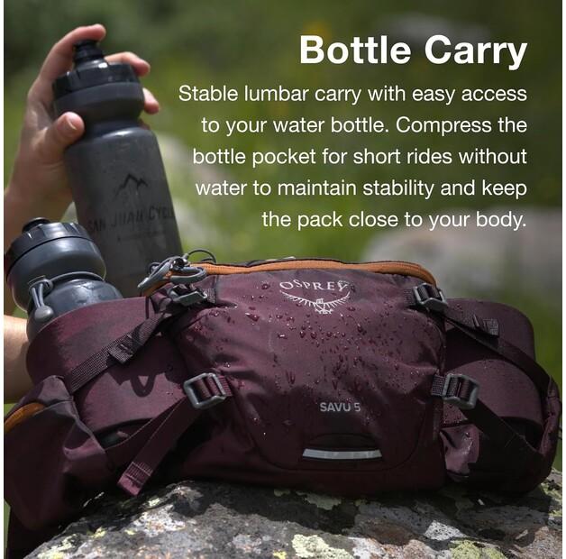 Rucksack Osprey Savu 5 Trinkgurt aprium purple