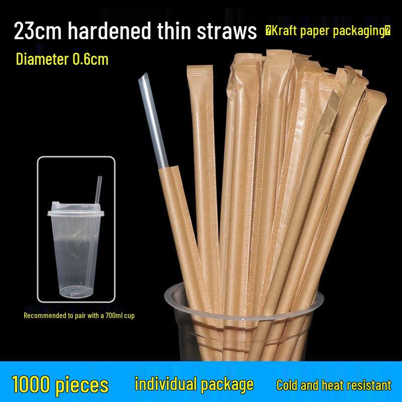 OEING Individually Wrapped Disposable Beverage Straws