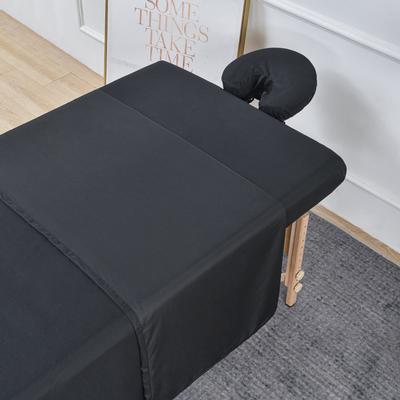 3er-Set Mikrofaser-Massageliege-Laken-Set Premium Salon SPA Bettabdeckung Unparfümiertes Flachspannbetttuch-Set Mit Gesichtslager-Abdeckung
