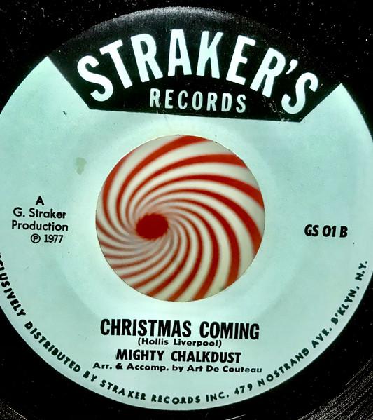 

7-дюймовая пластинка CHALKDUST Something Salt Christmas Coming GS01 Strakers Recor 1977 США Регги Ска Даб Б/у