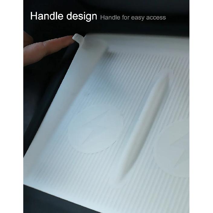 For Tesla Model Y Juniper Wireless Charging Silicone Mat Model 3 Highland Wireless Charging Food-grade Silicone Anti-slip Mat
