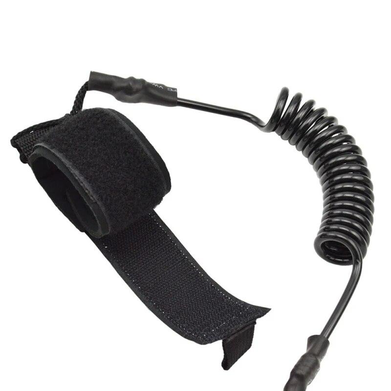 Surfen Kajak Leine Seil Surfbrett Boot Leine Elastische Drehbare Einziehbare Spirale Feder Sicherheit Paddel Knöchel Bein Aufstehen Seil