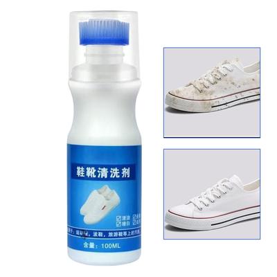 Waschfreier Schaum-Schuhreiniger 100ml Weißer Schuh-Schmutzentferner Politur Für Leder Canvas Sportschuhe Sneaker Kanten Schmutzreinigung