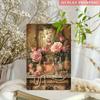 Metal Wall Art Poster Vintage Retro Perfume Roses for Home Bar Cafe Kitchen