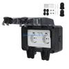 Y5GD Complete Set Double European Waterproof Socket with Switches and Indicators Light