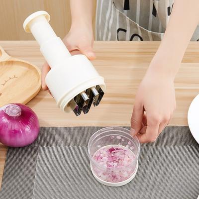 Tocator manual multifunctional pentru tocat ceapa Concasor pentru usturoi Presare Cutter pentru alimente Mașină de tăiat legume Mașină de coajă Tocator Ustensile de bucătărie Durabil Nou